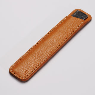 Kurogane Kazura Hand-Forged Steel Ruler with Leather Case (KHC-170)