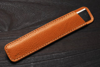 Kurogane Kazura Hand-Forged Steel Ruler with Leather Case (KHC-170)