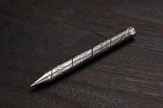 Kurogane Kazura Maki-hari Ballpoint Pen Hammered Finish