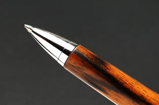 Precious Wood Black Persimmon Thick Urushi-Finished Pen