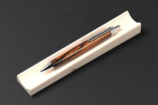 Precious Wood Black Persimmon Thick Urushi-Finished Pen