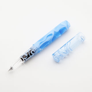 Guitar Glass Pen Aurora (With Cap) - ice blue