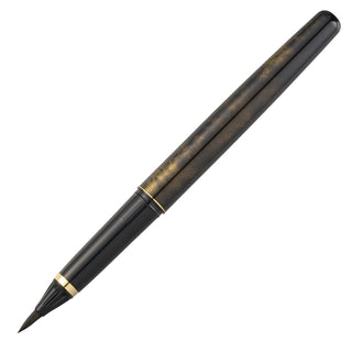 Kuretake Fountain Brush Pen “Sen” Tortoiseshell Style Gold / Kuretake