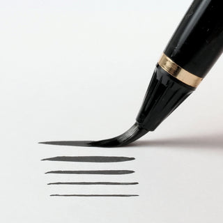 Kuretake Fountain Brush Pen “Sen” Tortoiseshell Style Gold / Kuretake